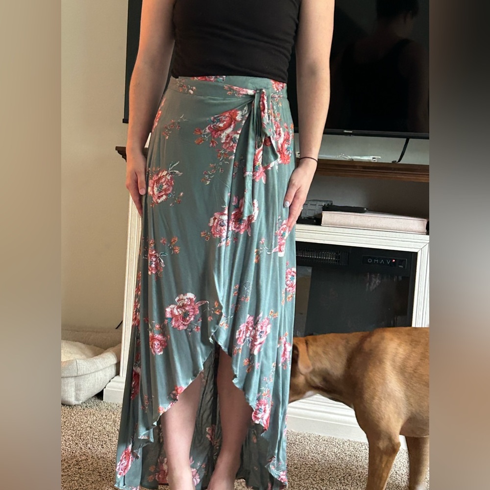 Floral Wrap Skirt